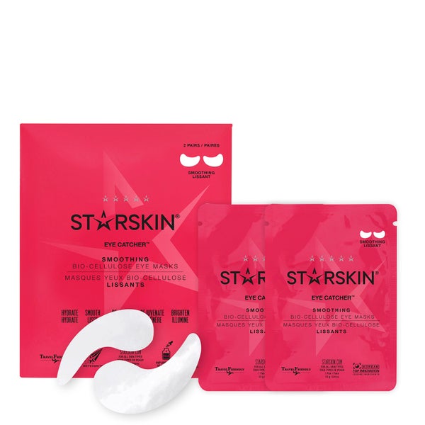 STARSKIN Eye Catcher™ maschera occhi levigante seconda pelle in biocellulosa di cocco (2 maschere)