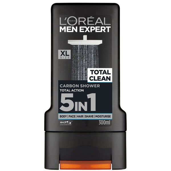 Gel Douche Carbone Total Clean L'Oréal Paris Men Expert 300 ml