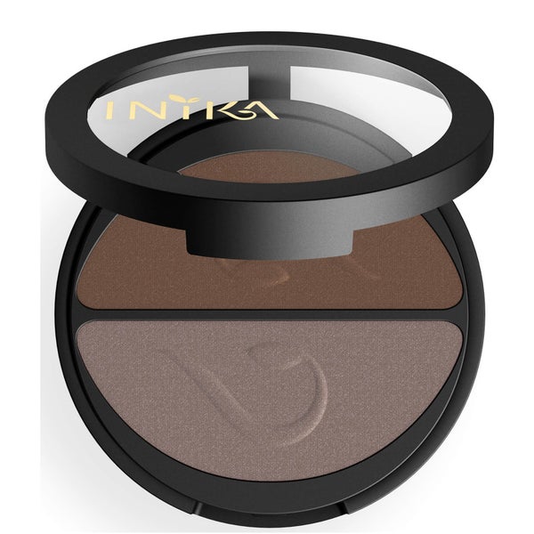 Duo d'Ombres à Paupières Compactes Minérales INIKA – Choc Coffee