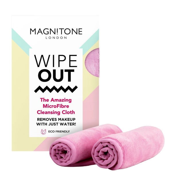 MAGNITONE London WipeOut! The Amazing MicroFibre Cleansing Cloth - Pink (x2)