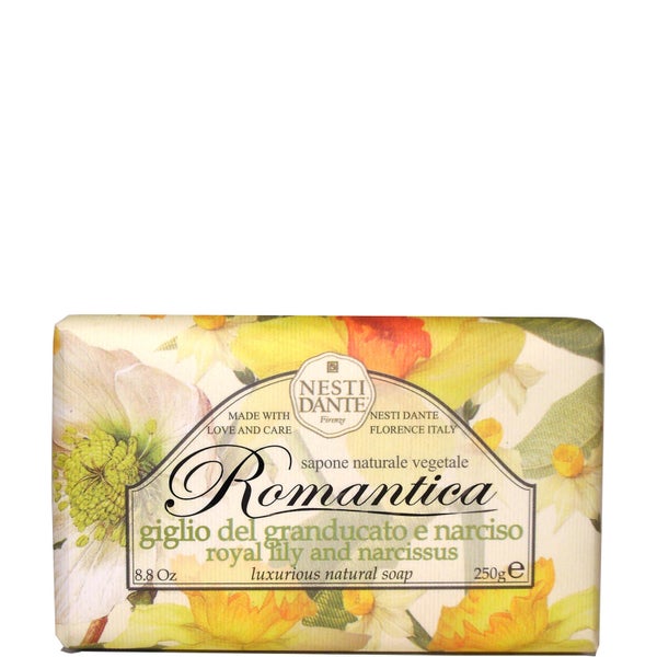 Мыло для создания романтического настроения «Лилия и нарцисс» Nesti Dante Romantica Lily and Narcissus Soap 250 г