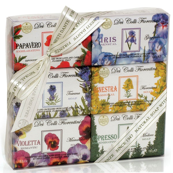 Набор кускового мыла серии «Цветочное» Nesti Dante Dei Colli Fiorentini Soap Collection Set 6 шт. x 150 г