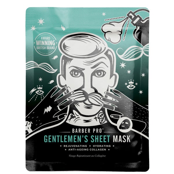 Увлажняющая маска с коллагеном BARBER PRO Gentlemen's Sheet Mask Rejuvenating and Hydrating with Anti-Ageing Collagen