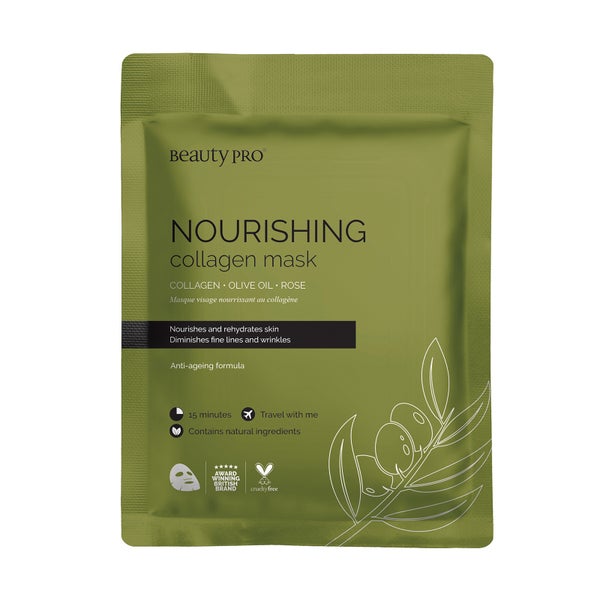 BeautyPro Nourishing Collagen Sheet Mask with Olive Extract(뷰티프로 너리싱 콜라겐 시트 마스크 위드 올리브 엑스트랙트)
