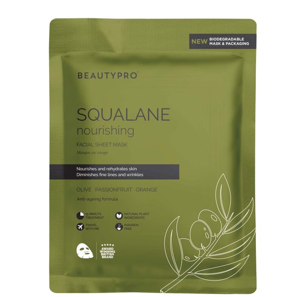 Питательная коллагеновая тканевая маска с экстрактом оливы BeautyPro Nourishing Collagen Sheet Mask with Olive Extract