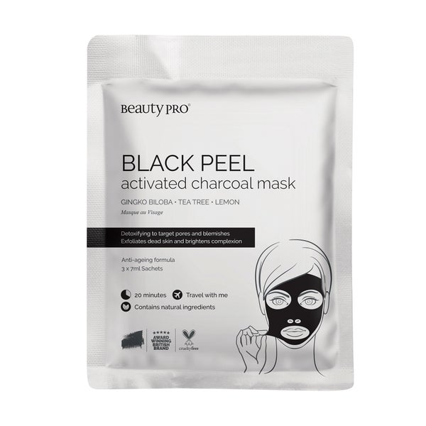 BeautyPro Black Diamond Peel-Off Mask with Activated Charcoal (3 εφαρμογές)