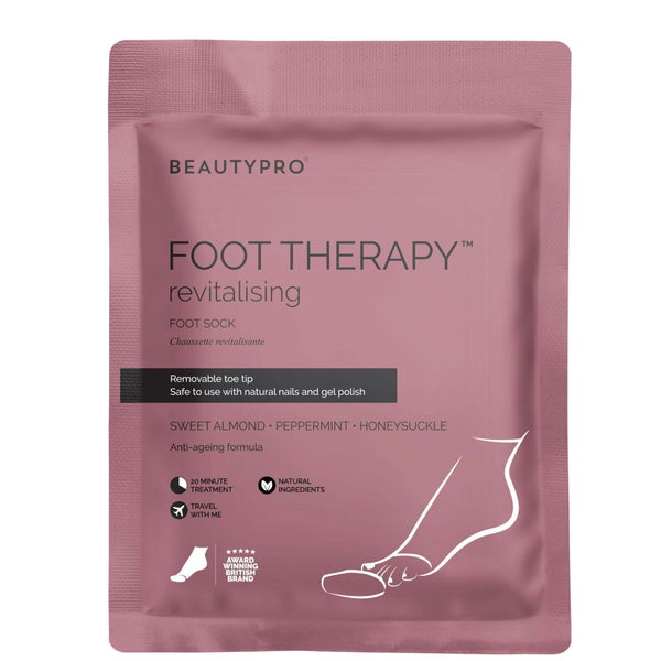 BeautyPro Foot Therapy calzini infusi di collagene con punte delle dita rimovibili (1 paio)