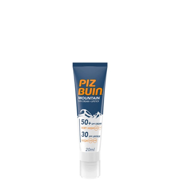 Солнцезащитный крем для лица и губ Piz Buin Mountain Sun Cream and Lipstick - Very High SPF50+