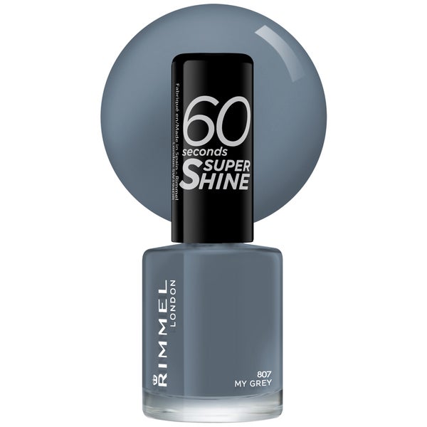 Rimmel 60 Seconds Rita Ora Nail Varnish - 807 My Grey 8ml