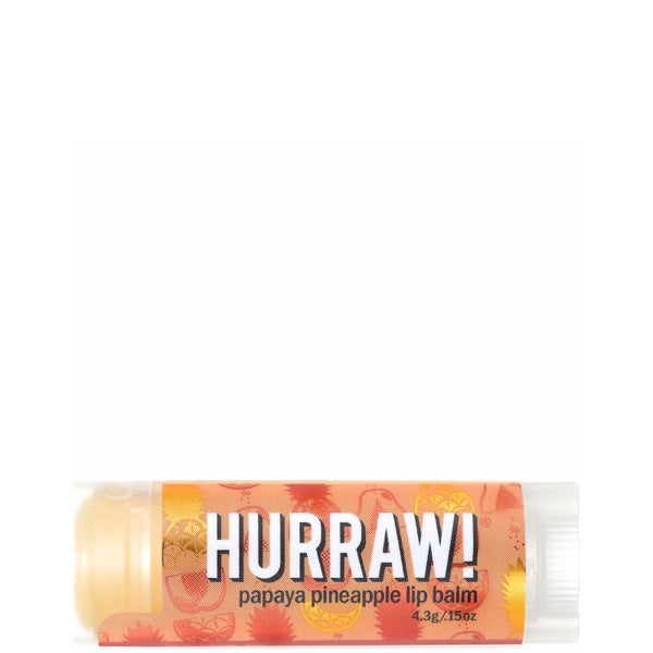Bálsamo labial de papaya y piña de Hurraw!