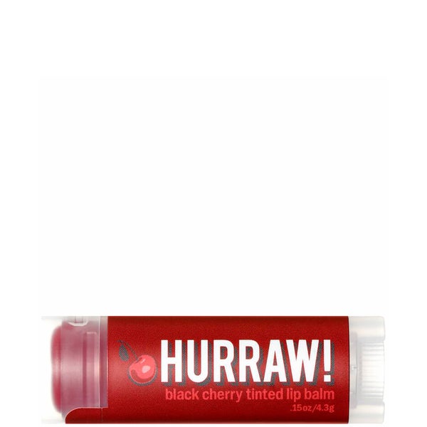 Bálsamo labial con color de cereza negra de Hurraw!
