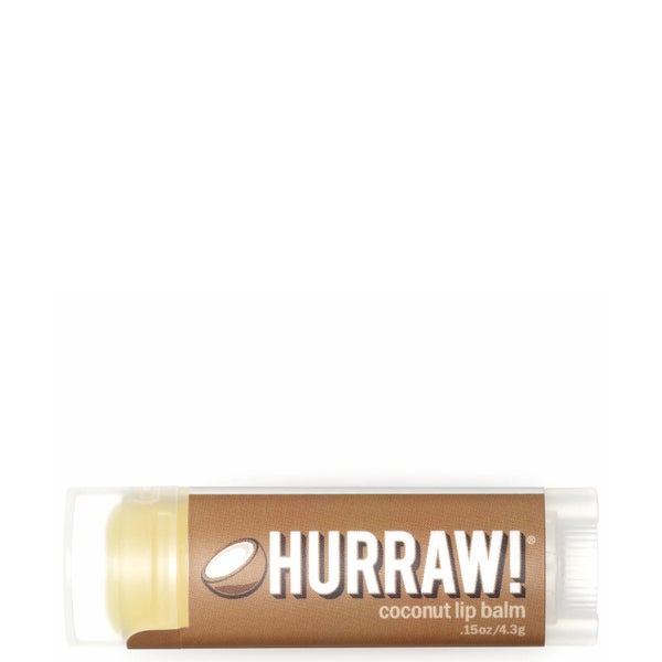 Hurraw! Baume à lèvres Noix de Coco 4,3 g