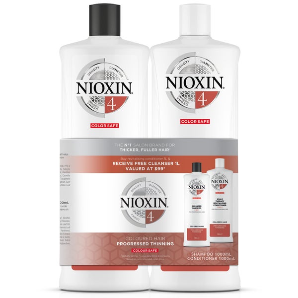NIOXIN SYSTEM #4 1 L Shampoo and Conditioner Duo Pack