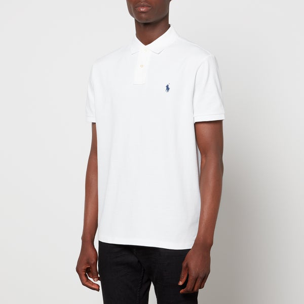 Polo Ralph Lauren Custom-Slim-Fit Poloshirt aus Piqué - White