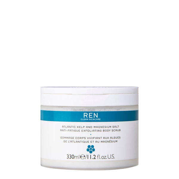 REN Skincare Atlantic Kelp and Magnesium Salt Anti-Fatigue Exfoliating Body Scrub 330 ml