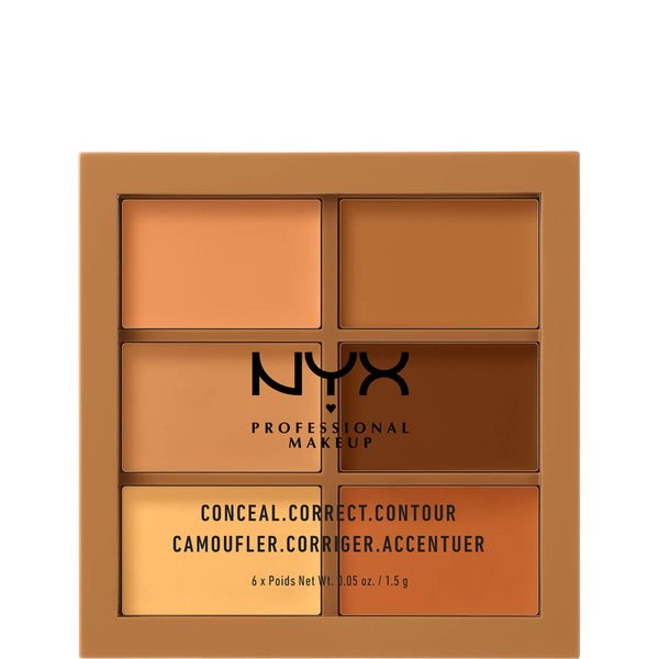 NYX Professional Makeup Paleta de Correctores y Contouring Conceal - Deep
