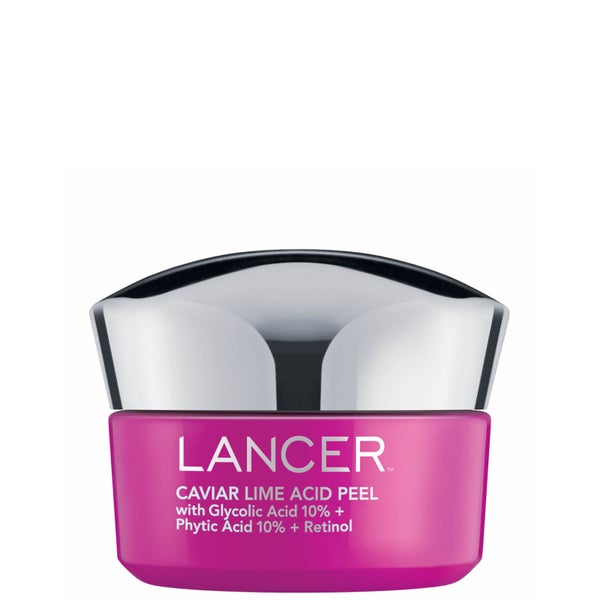 Lancer Skincare Caviar Lime Acid Peel with Glycolic Acid 10 Phytic Acid 10 Retinol (1.7 oz.)