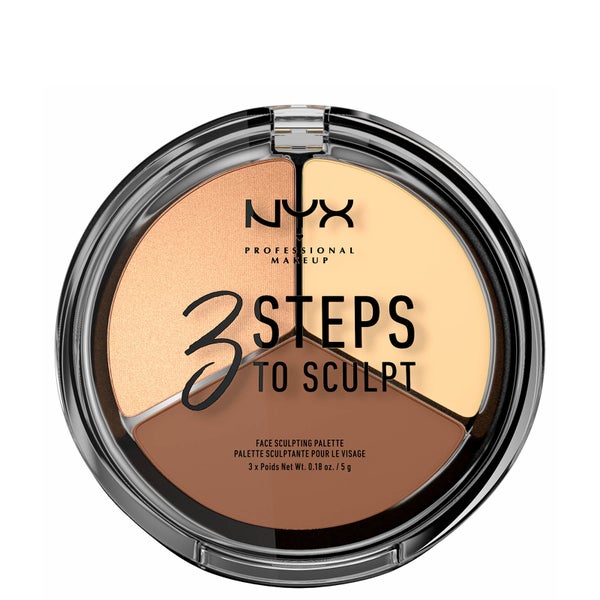NYX Professional Makeup 3 Steps to Sculpt Face Sculpting Palette - Light