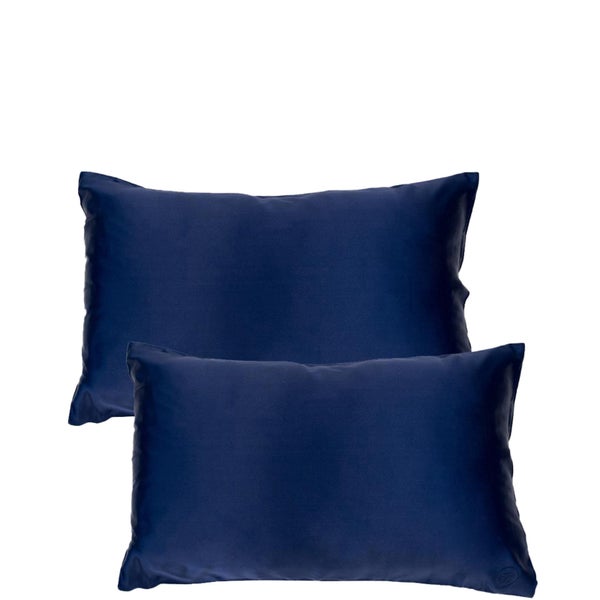 The Goodnight Co. Silk Twin Set Pillowcase - Navy