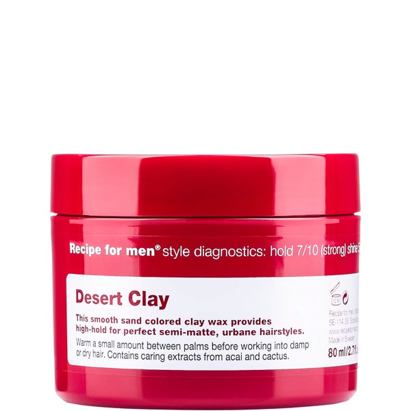 Глина-воск для укладки волос «Пустыня», мужская линия Recipe for Men Desert Clay Wax 80 мл