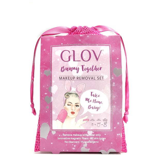 GLOV Bunny Together set guanti microfibra e fascia per capelli