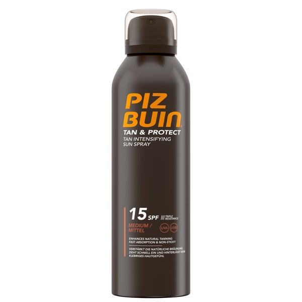 Piz Buin Tan and Protect Spray spray ochronny przyspieszający opalanie z filtrem przeciwsłonecznym SPF 15 150 ml