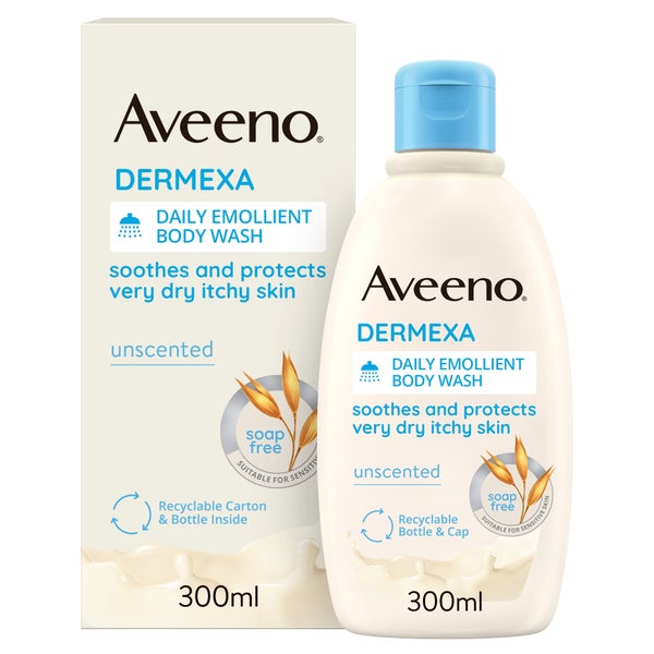 Gel douche émollient à usage quotidien Dermexa Aveeno - 300 ml