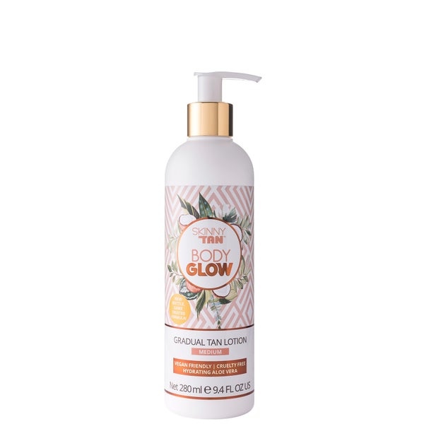 Body Glow by SKINNY TAN Medium Lotion balsam średnio koloryzujący 280 ml