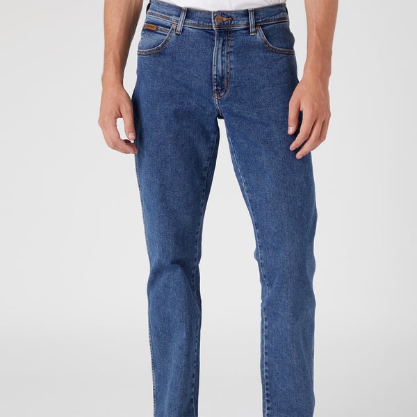 Wrangler Men's Texas Original Regular Straight Leg Jeans - Stonewash