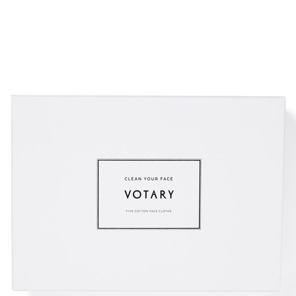 Votary Pack of Five Cotton Face Cloths - Set of 5