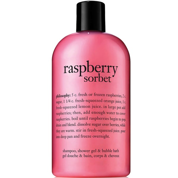 Гель для душа с ароматом малинового сорбета philosophy Raspberry Sorbet Shower Gel 480 мл