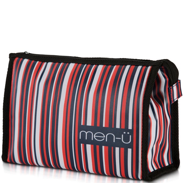 men-ü Stripes Toiletry Bag – Blue/Red/White