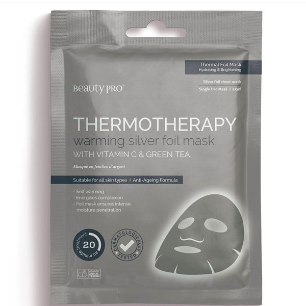 BeautyPro THERMOTHERAPY Warming Silver Foil Mask srebrna maska rozgrzewająca 30 g