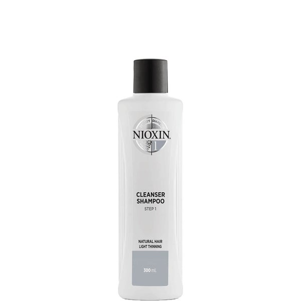 Shampooing Nettoyant System 1 3 étapes pour les cheveux Naturels Légèrement Clairsemés de Nioxin 300 ml