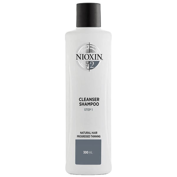 NIOXIN 3-Part System 2 Cleanser Shampoo for Natural Hair with Progressed Thinning -shampoo, 300 ml