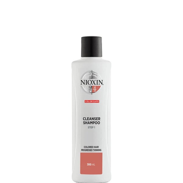 NIOXIN 3-Part System 4 Cleanser Shampoo for Coloured Hair with Progressed Thinning 300ml