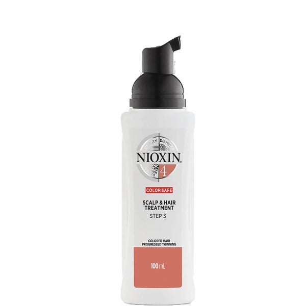 NIOXIN Sistema em 3 partes 4 Couro cabeludo e Tratamento Capilar para Cabelos Coloridos com Desbaste Progressivo 100ml