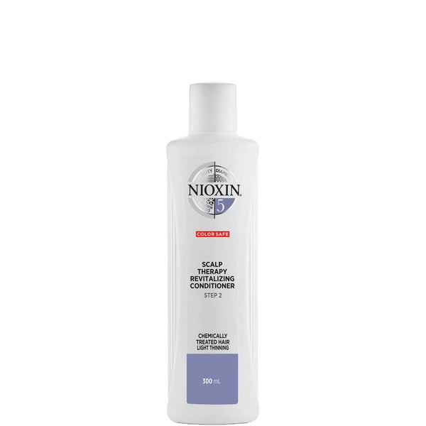 Après-Shampoing Revitalisant System 5 3 étapes pour les Cheveux Traités Chimiquement et Légèrement Clairsemés de Nioxin 300 ml