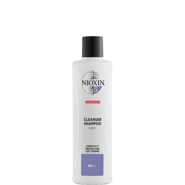 NIOXIN 3-Part System 5 Cleanser Shampoo for Chemically Treated Hair with Light Thinning 300ml