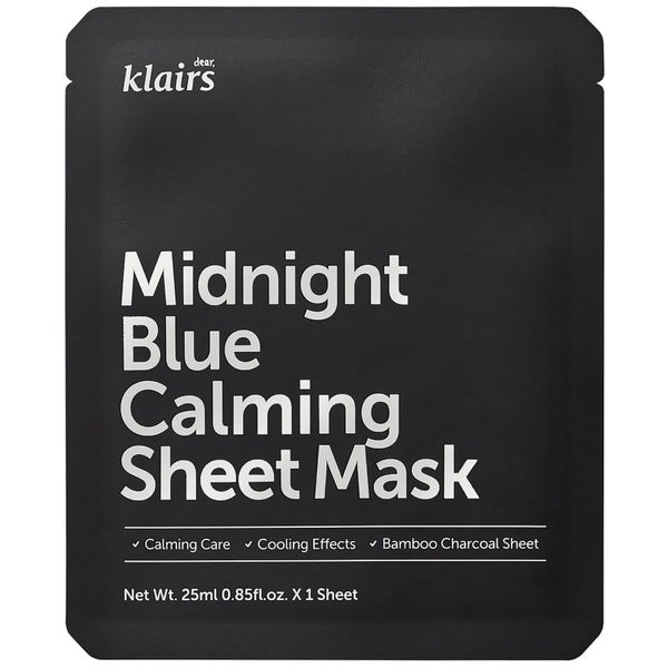 Caro, Klairs Midnight Blue Calming Sheet Mask 25ml