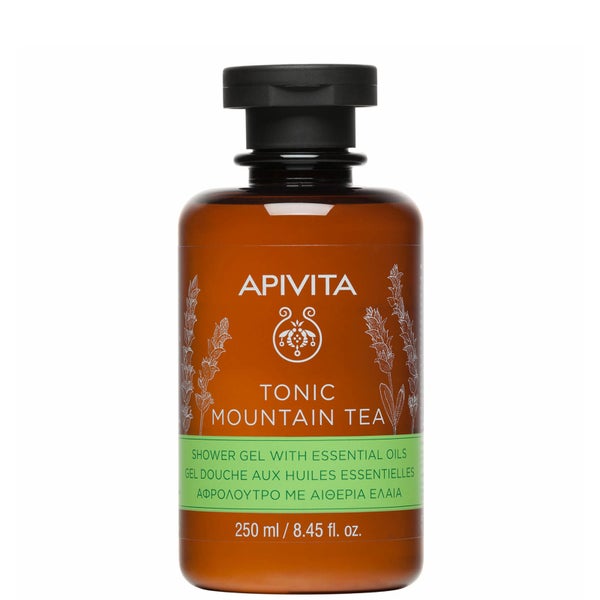 APIVITA Tonic Mountain Tea Shower Gel with Essential Oils 250ml
