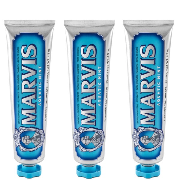 Marvis Aquatic Mint Toothpaste Bundle (3 x 85 ml)