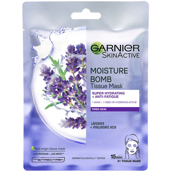 Garnier Moisture Bomb Lavender Hydrating Face Sheet Mask