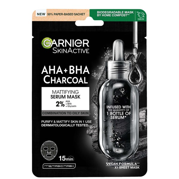 Garnier Charcoal and Algae Hydrating Face Sheet Mask