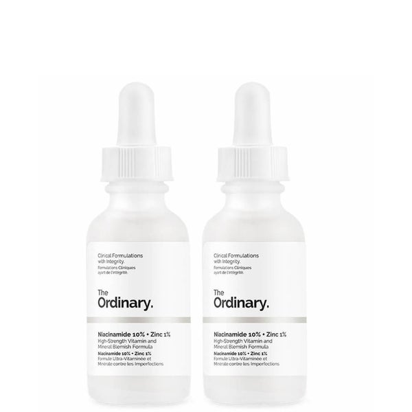 The Ordinary Niacinamide 10% + Zinc 1% High Strength Vitamin & Mineral Blemish Formula Duo