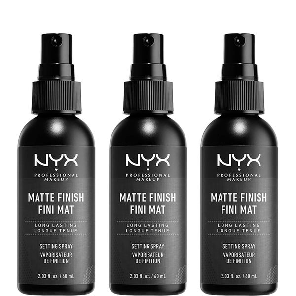 NYX Professional Makeup Matte Setting Spray x 3 (Worth £21.00)