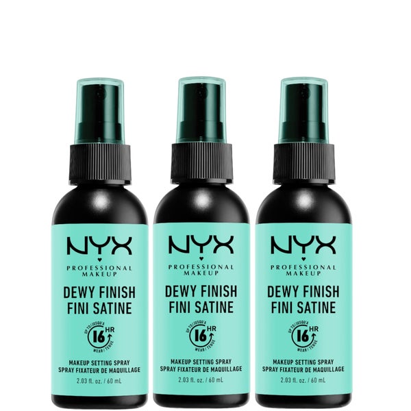 Набор фиксирующий спреев для макияжа NYX Professional Makeup Dewy Setting Spray, 3 шт