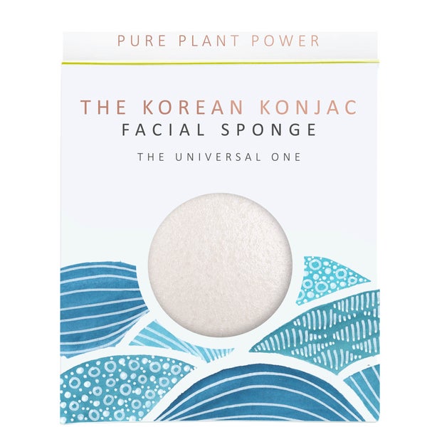 The Konjac Sponge Company ザ・エレメンツ ウォーター フェイシャルスポンジ - 100% ピュアホワイト 30g
