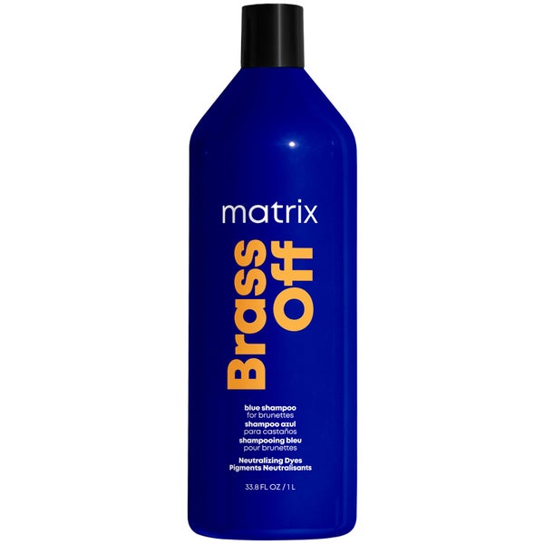 Matrix Total Results Brass Off Brunette Blue Shampoo für aufgehelltes brünettes Haar 1 L