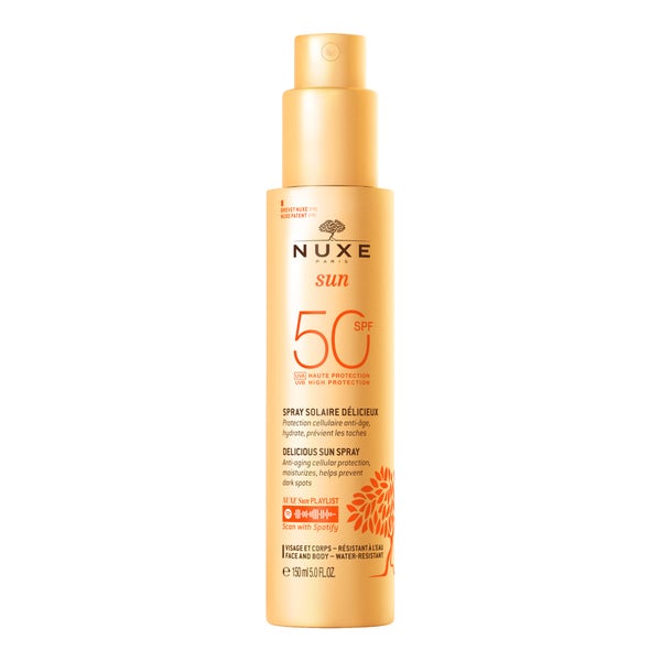 Spray Solaire Délicieux Haute Protection SPF50 visage et corps, NUXE Sun 150 ml